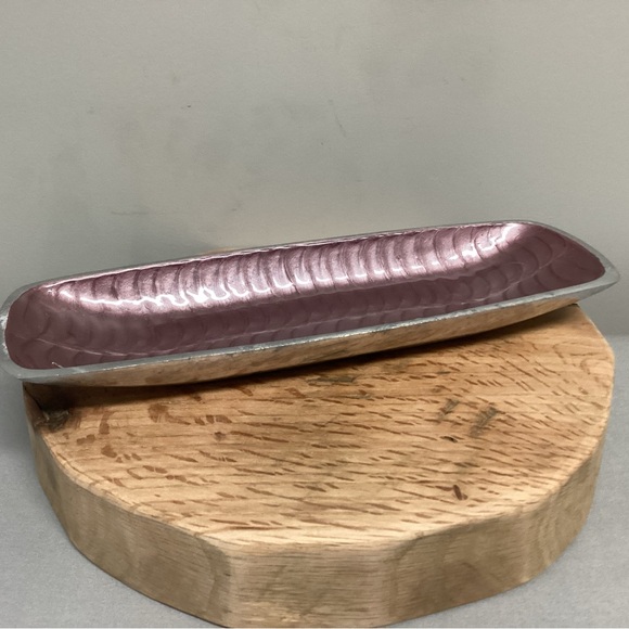 Beautiful Cast Aluminum Serving Tray / Decor Tray / Fruit Tray - Heavy & Solid - Picture 4 of 15